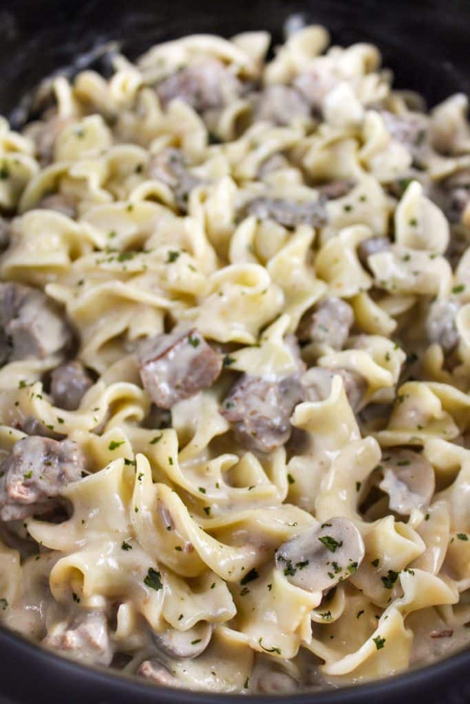 5 Ingredient Crock Pot Beef Stroganoff