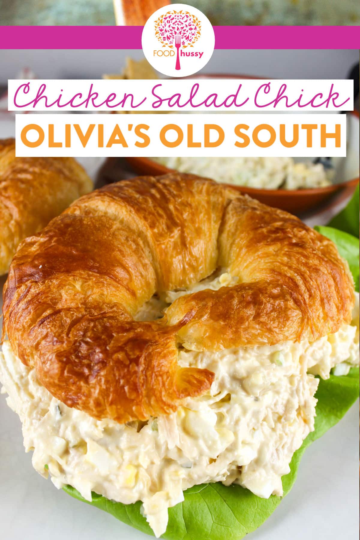 Chicken Salad Chick Olivia's Old South is my FAVORITE of all their chicken salads! Packed with chicken breast, hard boiled eggs and sweet pickles! It's a perfect combination of egg salad and chicken salad! via @foodhussy