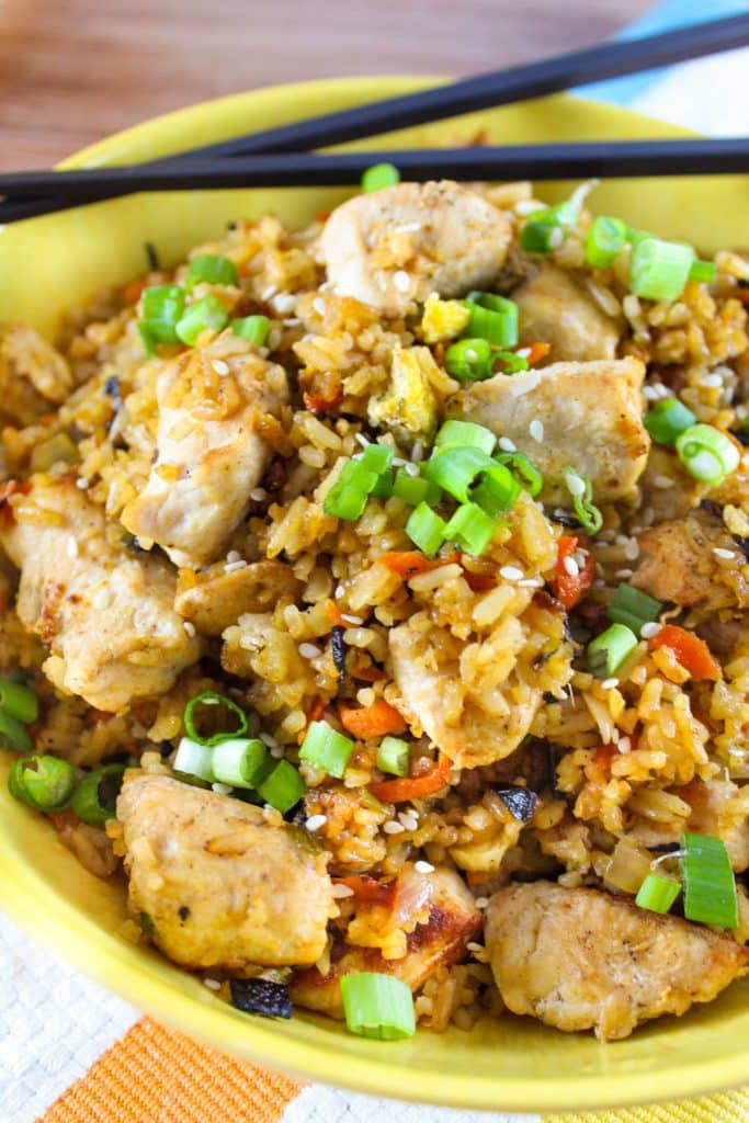 Chicken Fried Rice on the Blackstone