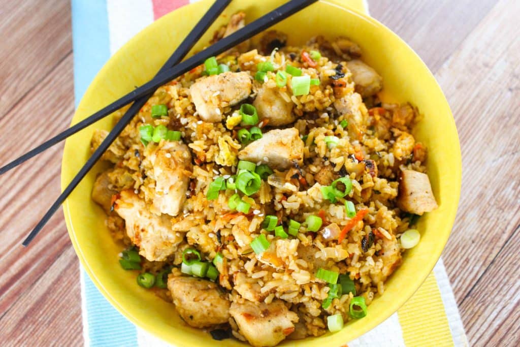 Chicken Fried Rice on the Blackstone