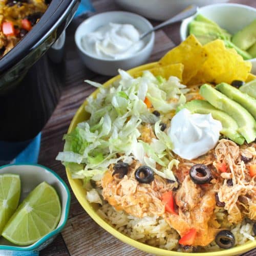 Crock Pot Chicken Enchiladas