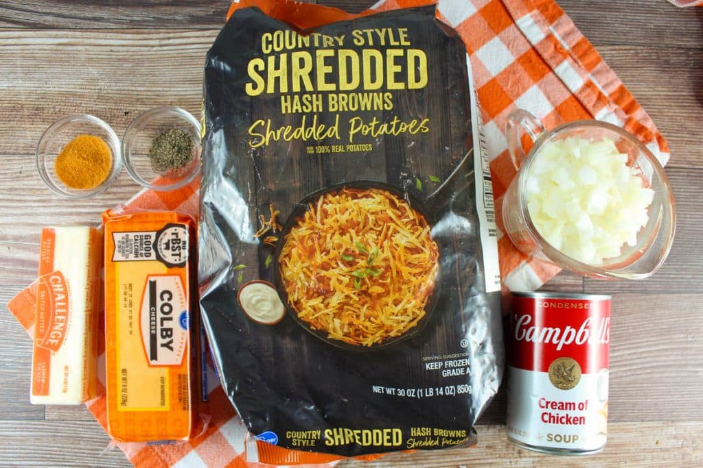 Cracker Barrel Hashbrown Casserole in a crock pot