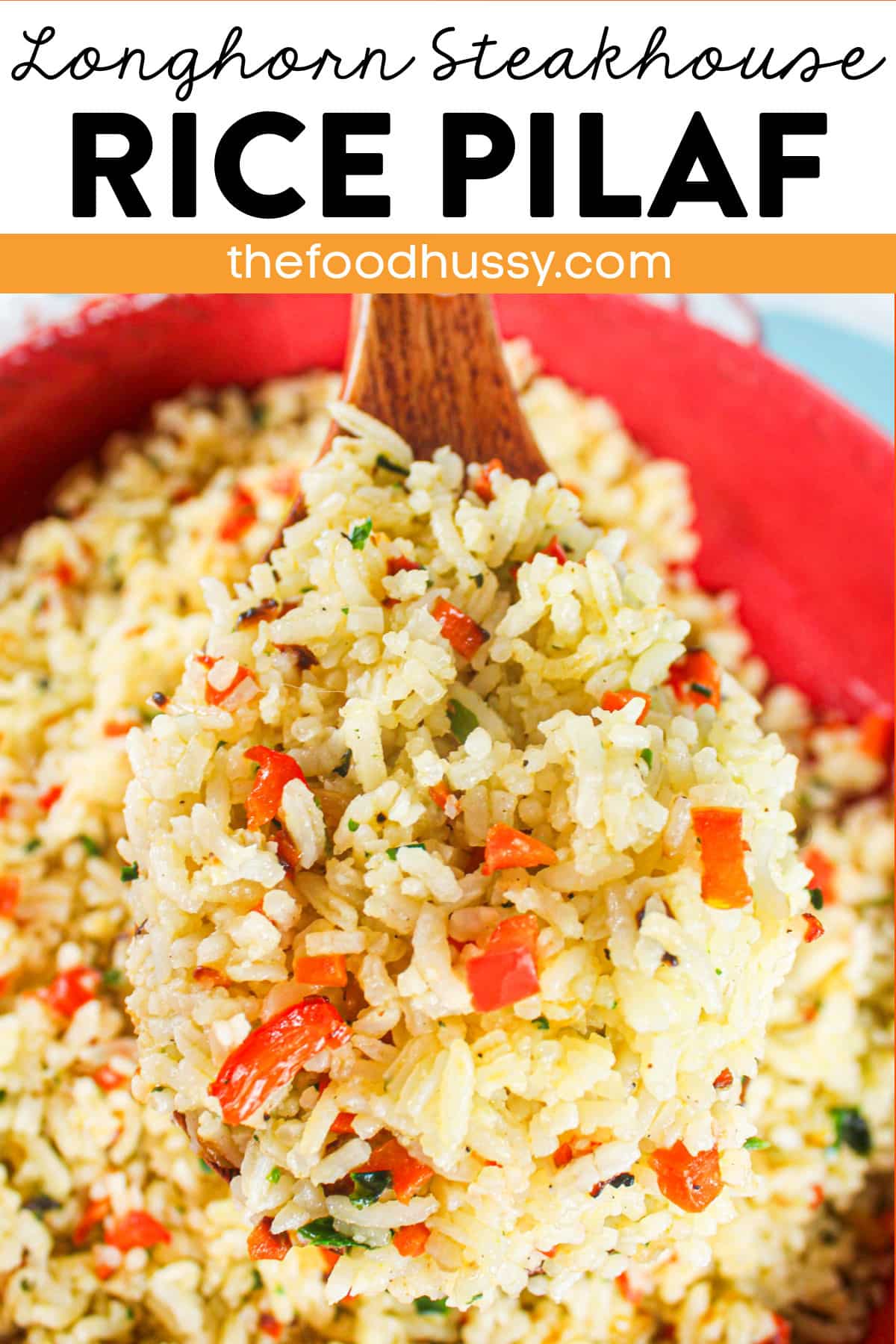 This copycat recipe of Longhorn Steakhouse Rice Pilaf is a favorite side dish for so many people! Lightly seasoned and sprinkled with veggies - it's a great side dish for steaks, chicken and seafood!  via @foodhussy