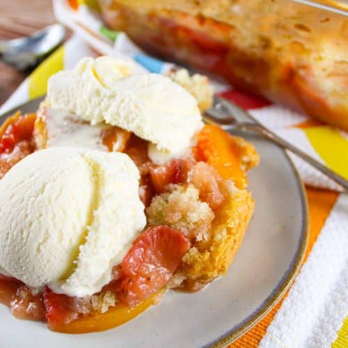 Strawberry Peach Cobbler