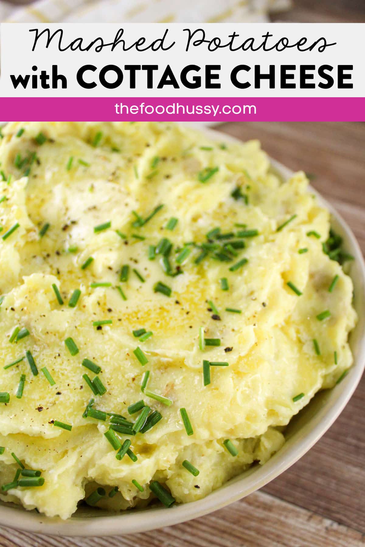 Roasted Garlic Mashed Potatoes with Cottage Cheese are my new favorite way to make mashed taters! They've got that creamy texture and are so full of rich flavor from the roasted garlic! Cottage cheese might seem odd - but trust me - this secret ingredient works! via @foodhussy