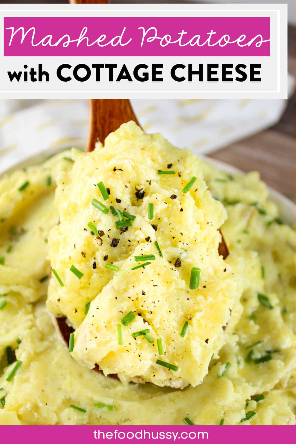 Roasted Garlic Mashed Potatoes with Cottage Cheese are my new favorite way to make mashed taters! They've got that creamy texture and are so full of rich flavor from the roasted garlic! Cottage cheese might seem odd - but trust me - this secret ingredient works! via @foodhussy