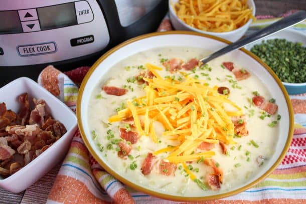 5 Ingredient Crock Pot Potato Soup - The Food Hussy