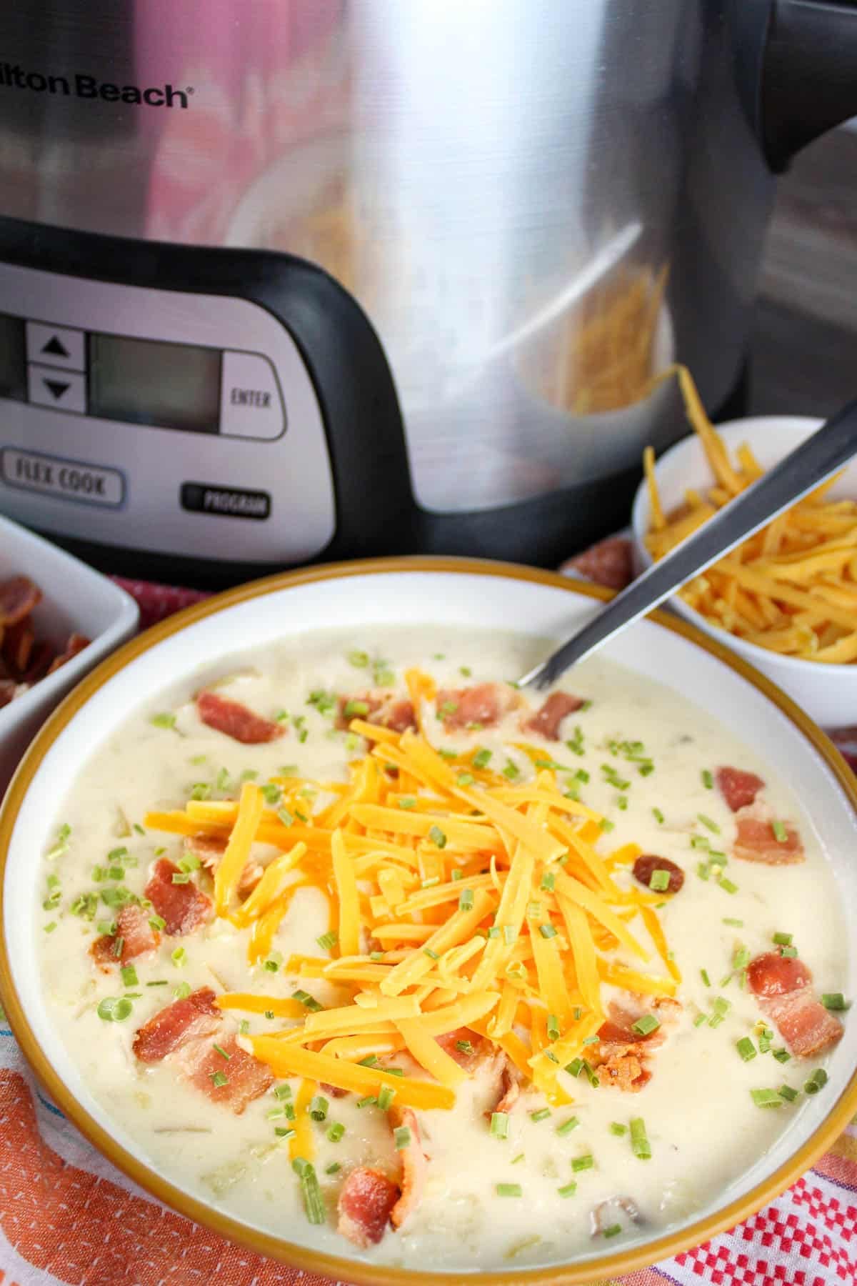 5 Ingredient Crock Pot Potato Soup The Food Hussy