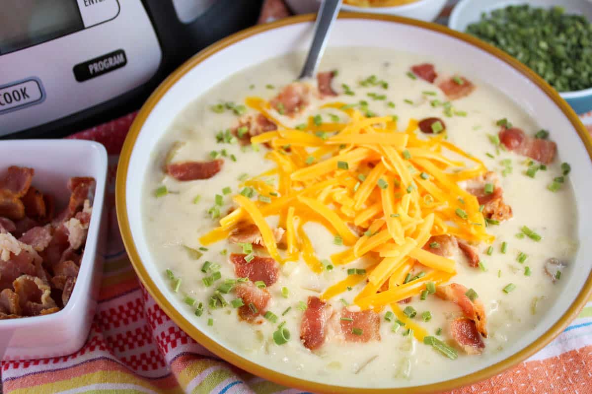 5 Ingredient Crock Pot Potato Soup - The Food Hussy