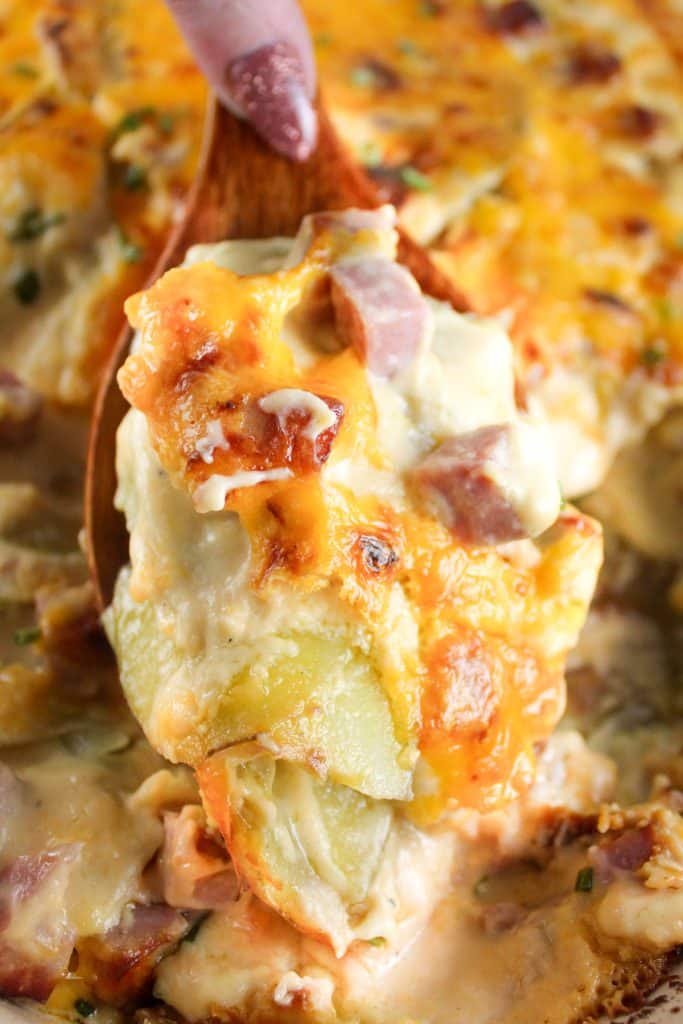 Potatoes Au Gratin with Ham