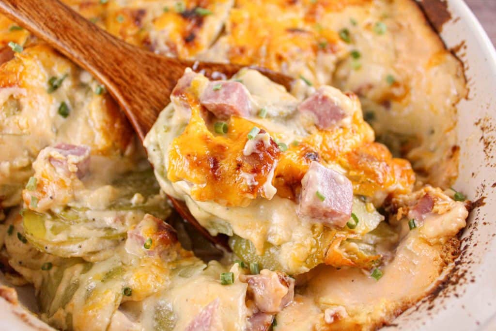 Potatoes Au Gratin with Ham