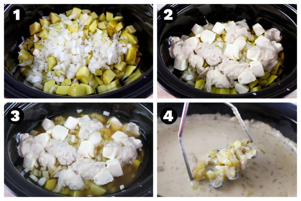 how to make 5 ingredient crock pot potato soup