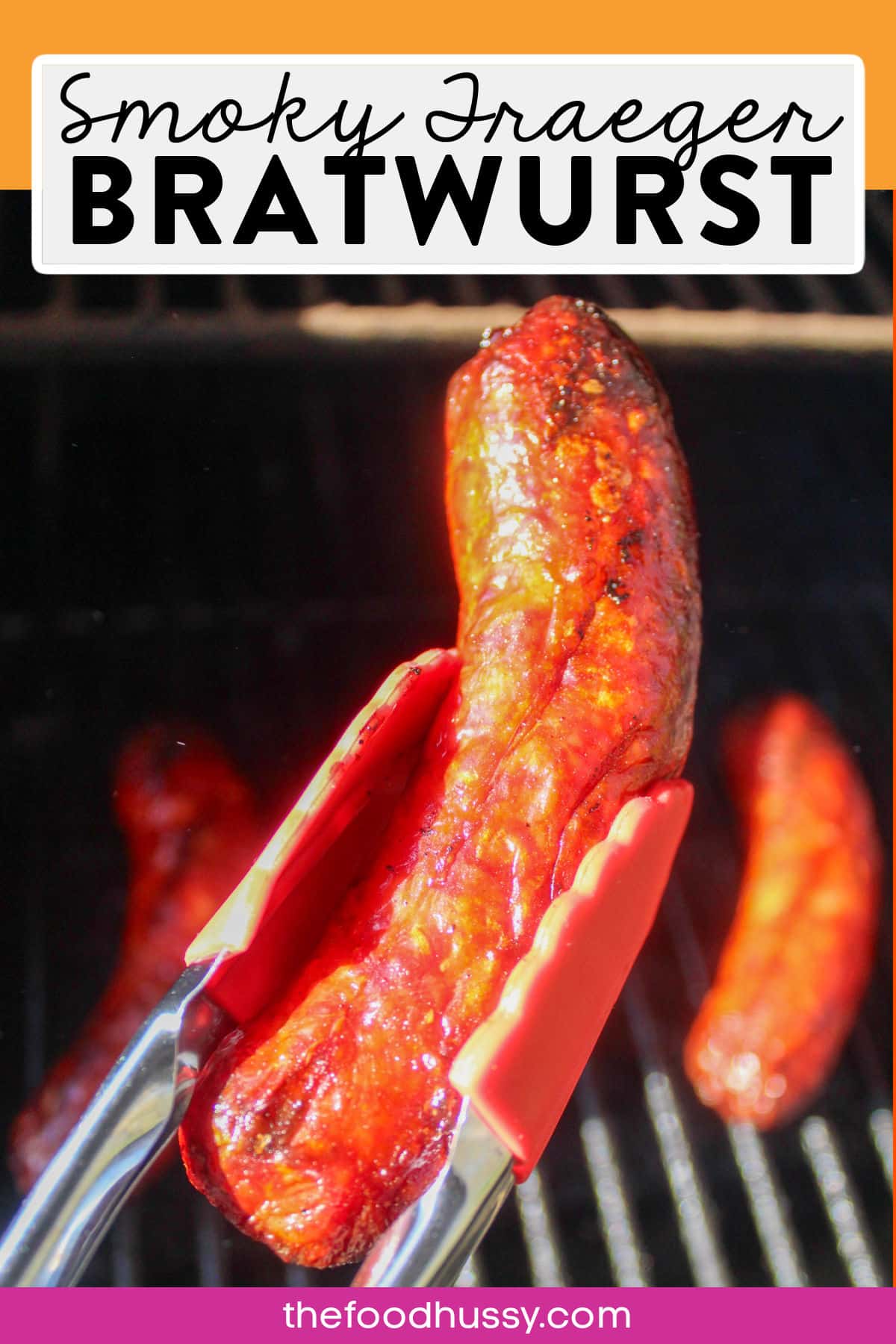 Making Brats on the Traeger is a delicious cookout lunch anytime! Cooking them a little more slowly than on the grill turns them a beautiful dark color and infuses your brats with a smoky amazing flavor! via @foodhussy