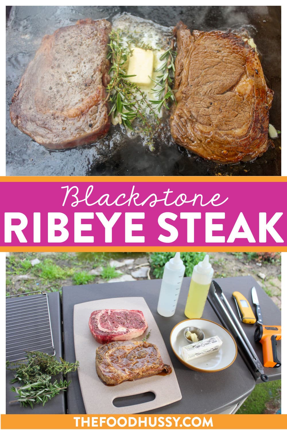 Making Steak on the Blackstone is simple, quick and delicious! Whether you season or marinade your steak, you will have a juicy steak gracing your dinner table! Plus - it's always more fun when you cook outside on your Blackstone! via @foodhussy