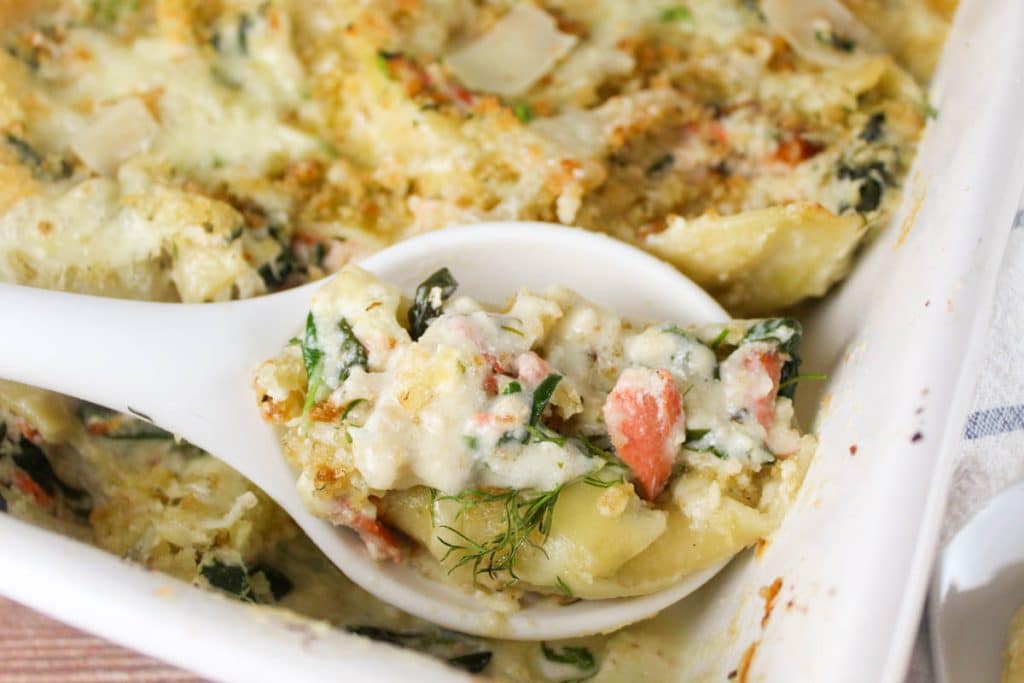 Salmon Stuffed Shells