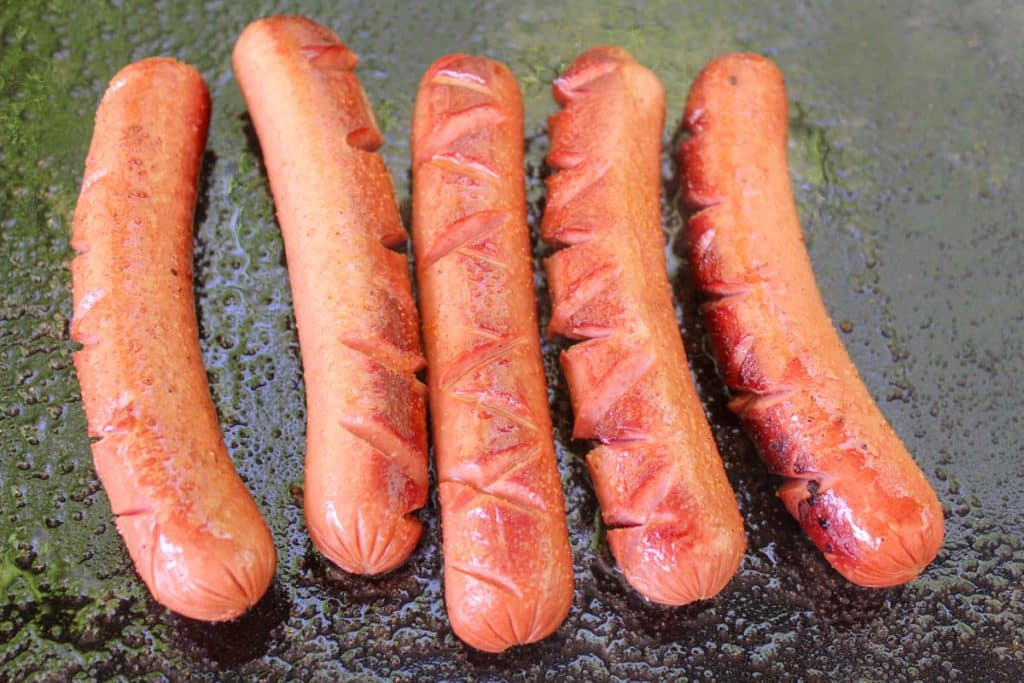 Hot Dogs on the Blackstone Griddle