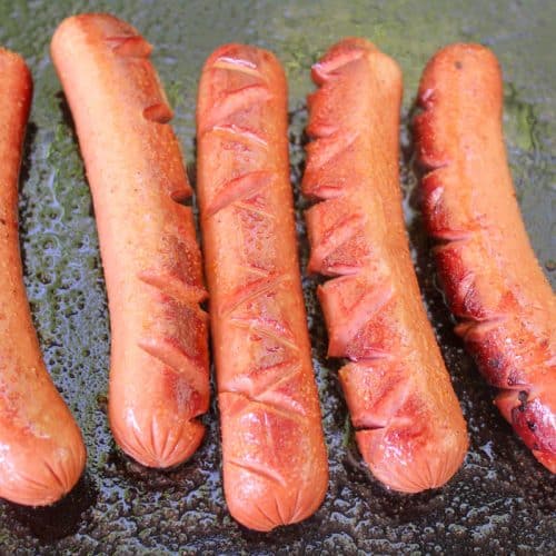 Hot Dogs on the Blackstone Griddle