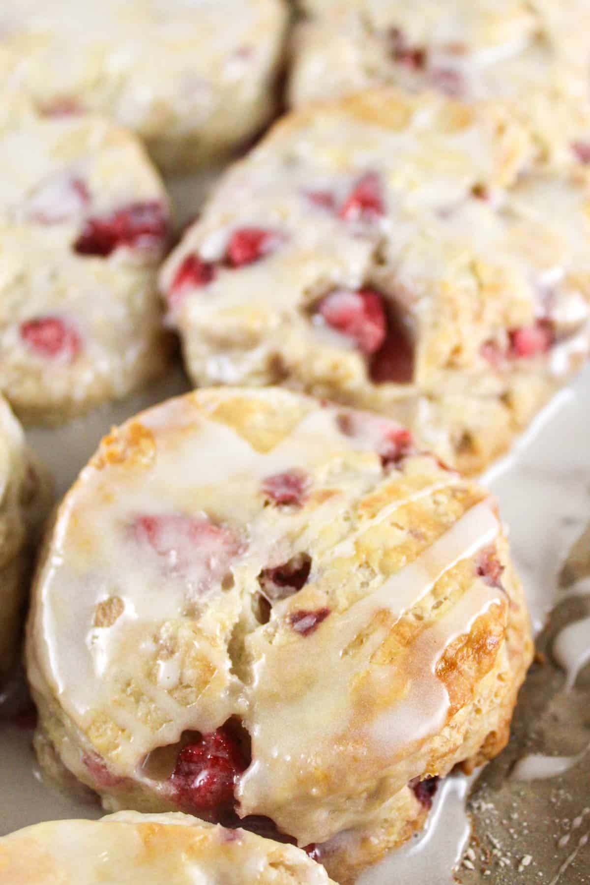 Copycat Popeyes Strawberry Biscuits - The Food Hussy