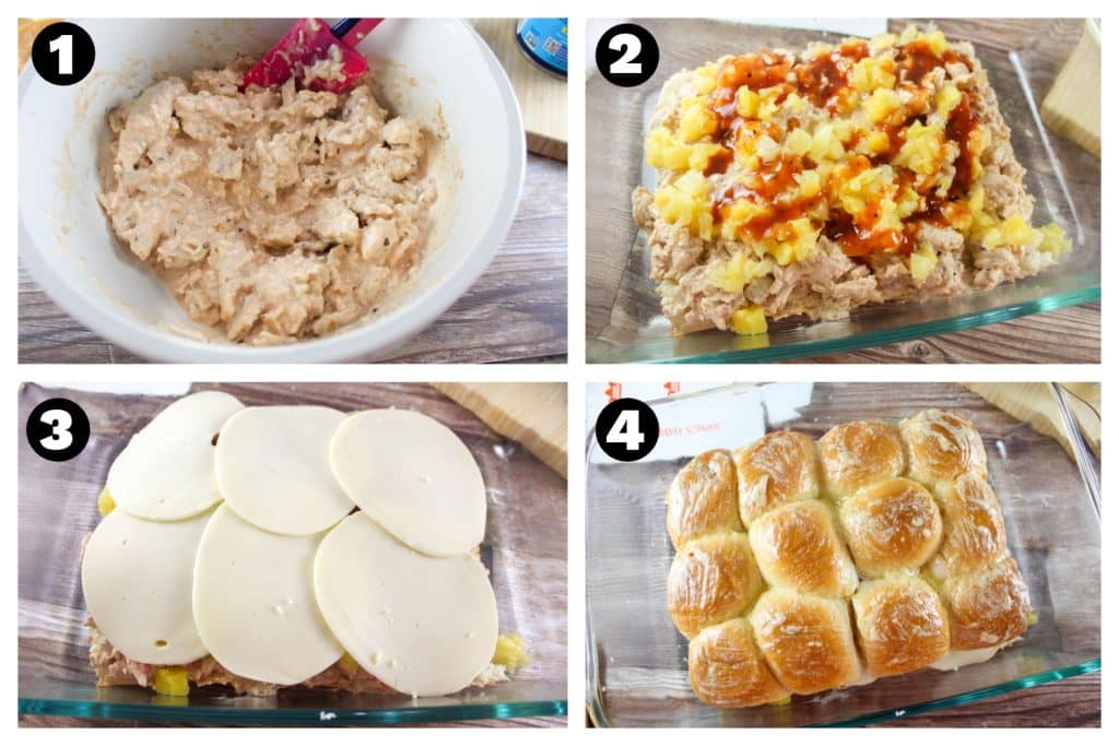 how to make Hawaiian Roll Chicken Sliders