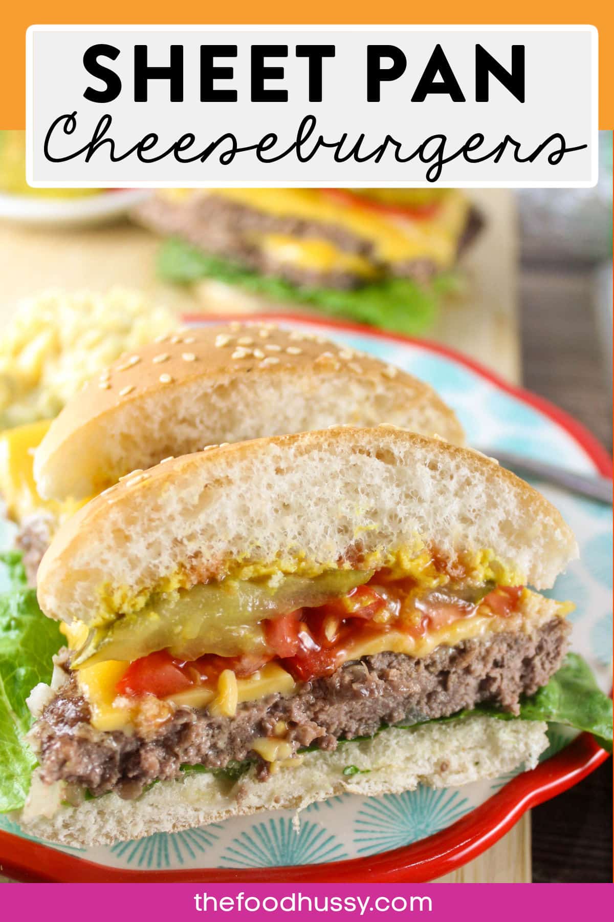 Sheet Pan Burgers are a delicious way to make burgers for a crowd without the grill or without the splatter of a skillet! Make 8-10 cheeseburger patties all at once in just 15 minutes! via @foodhussy