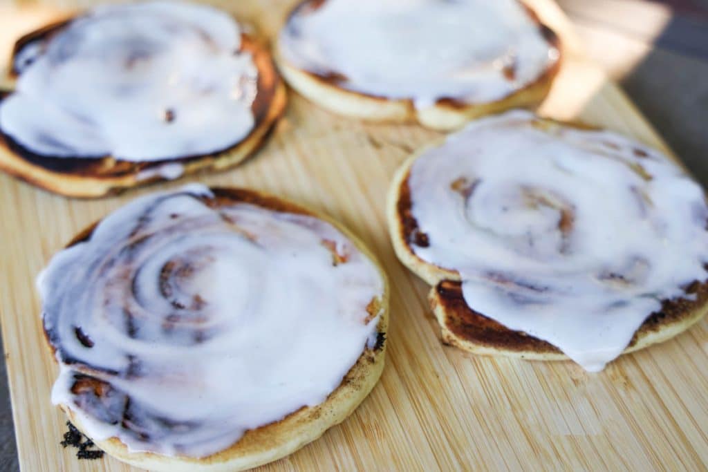 Blackstone Smashed Cinnamon Rolls