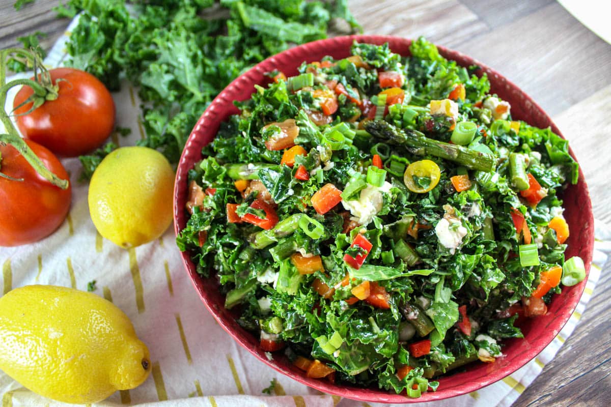 Asparagus and Kale Salad The Food Hussy