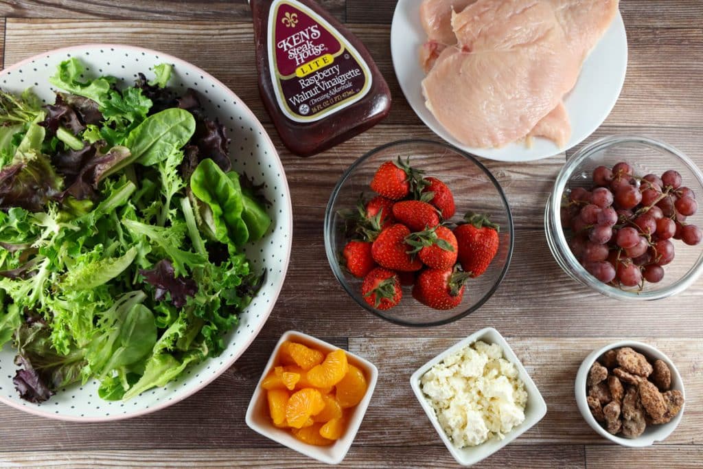 Longhorn Steakhouse Grilled Chicken & Strawberry Salad