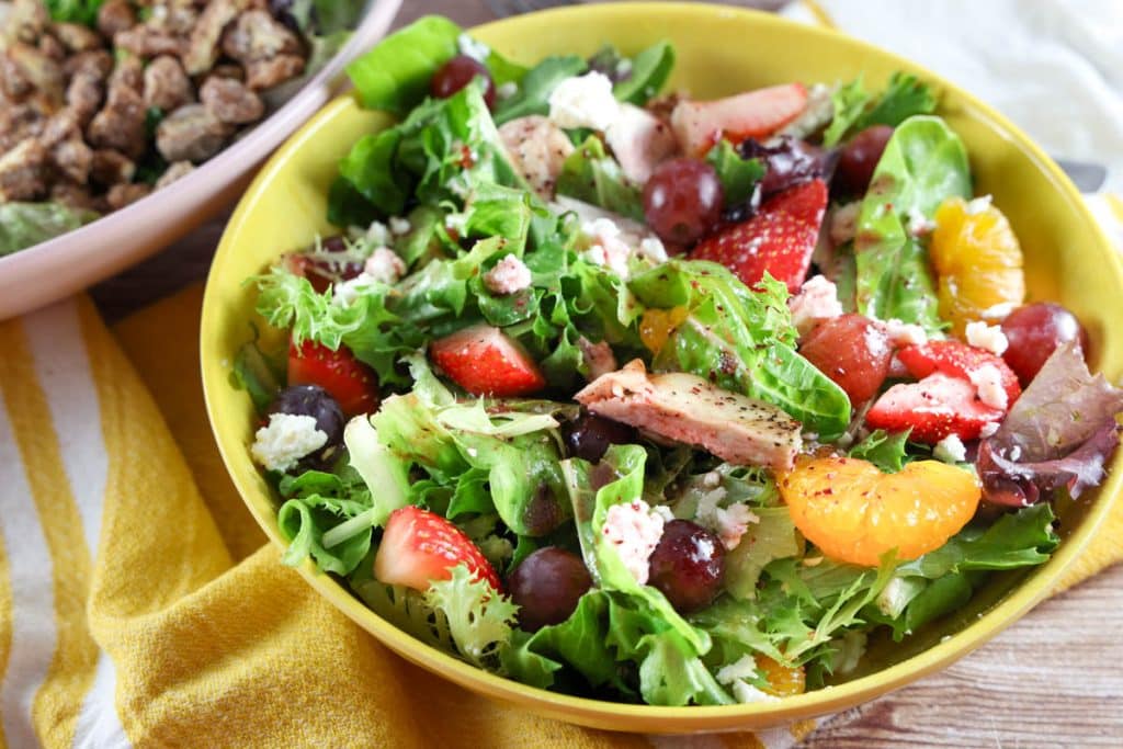 Longhorn Steakhouse Grilled Chicken & Strawberry Salad