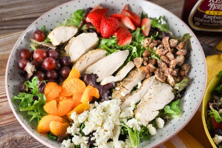 Longhorn Steakhouse Grilled Chicken & Strawberry Salad