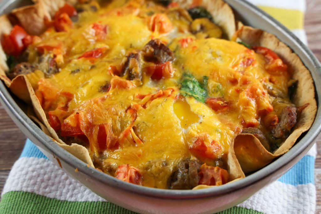 Tortilla Egg Bake