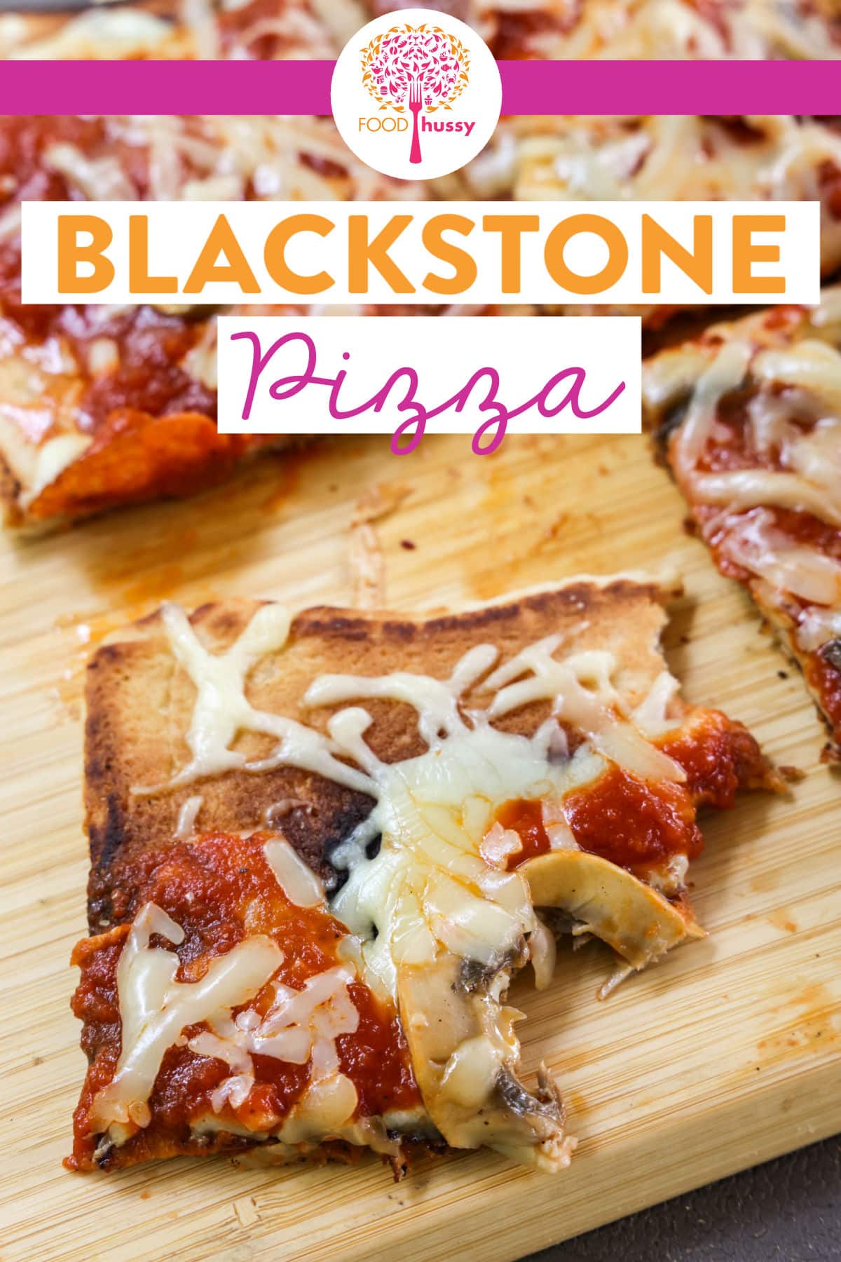 Blackstone Pizza is a quick way to make a delicious dinner that everyone will love! No matter what kind of crust you're using, you'll have a crispy crust and then loads of your favorite toppings! via @foodhussy