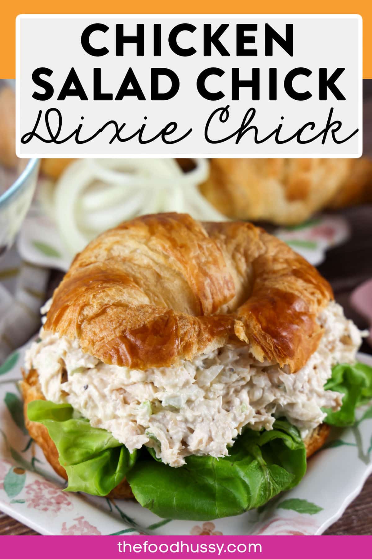 This copycat Chicken Salad Chick Dixie Chick recipe is a favorite on the menu and is for those onion lovers out there! It's the Classic Carol but has minced onions added for more flavor and you can make it in just minutes! via @foodhussy
