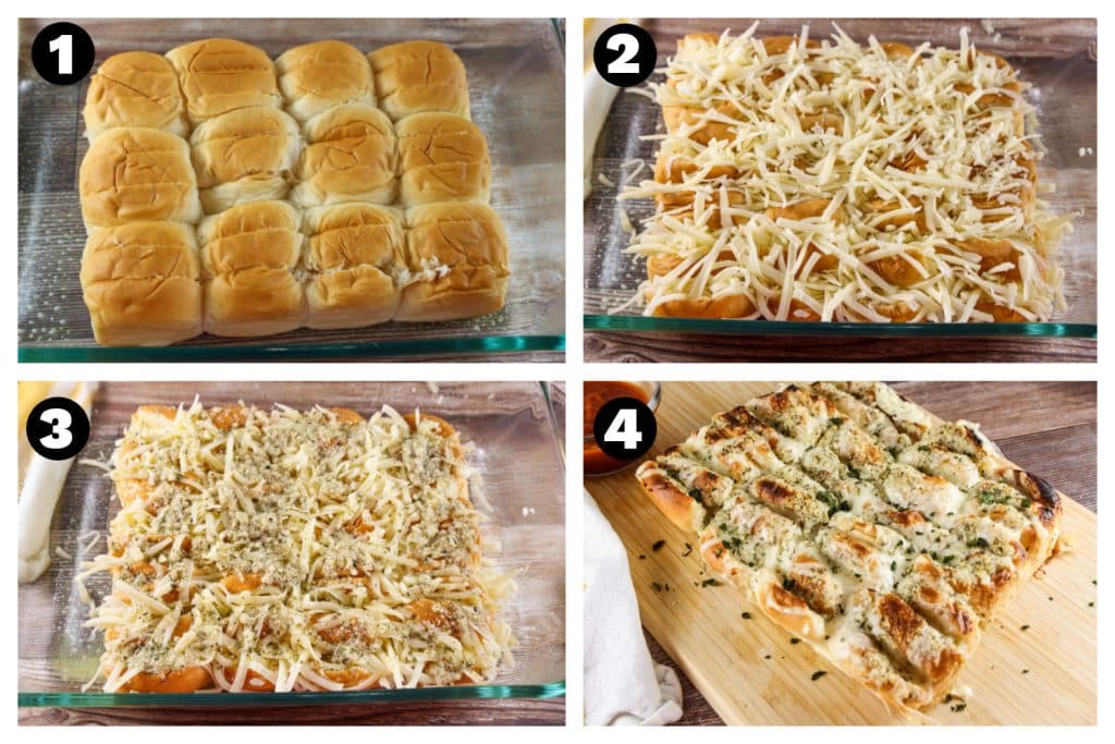 how to make Hawaiian Roll Garlic Bread with Cheese