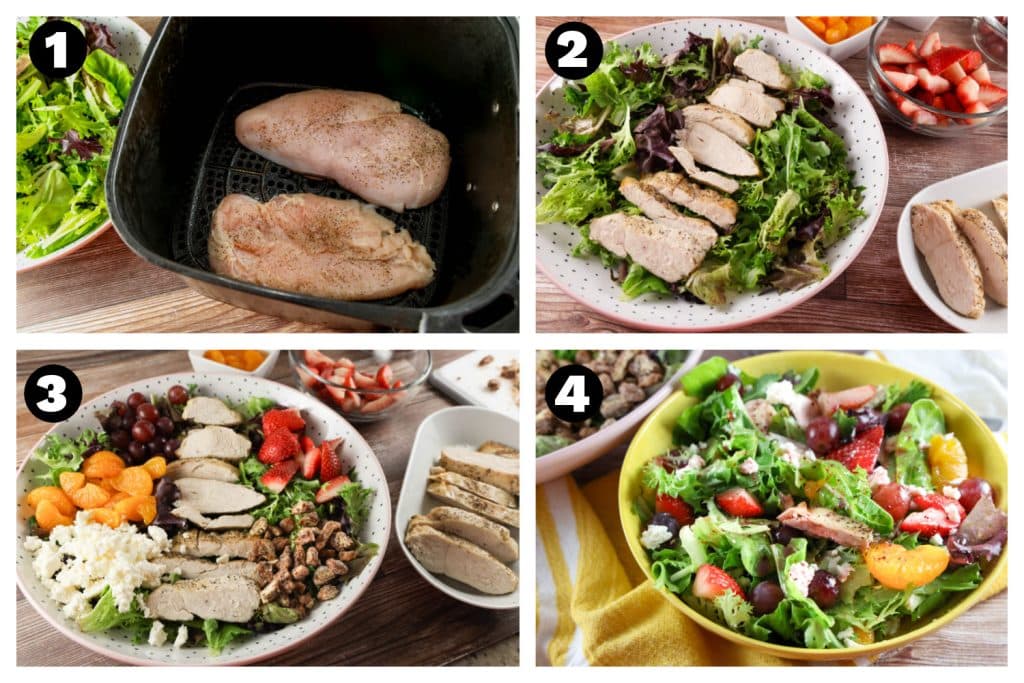 Longhorn Steakhouse Grilled Chicken & Strawberry Salad
