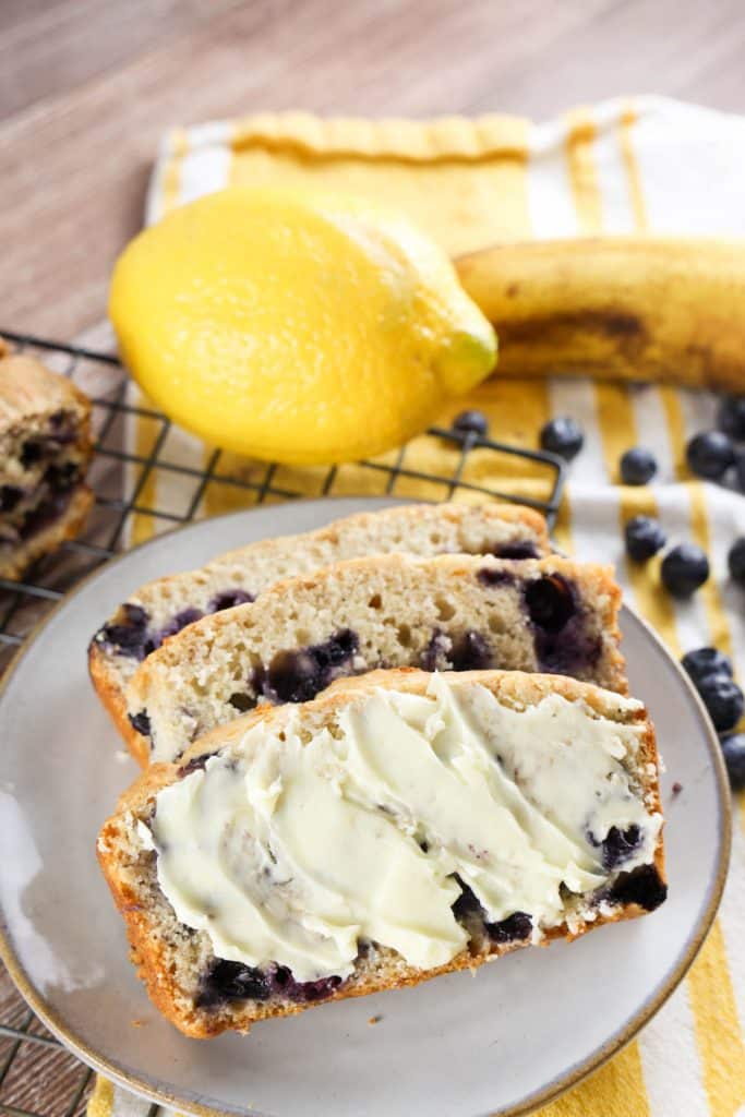 Lemon Blueberry Banana Bread