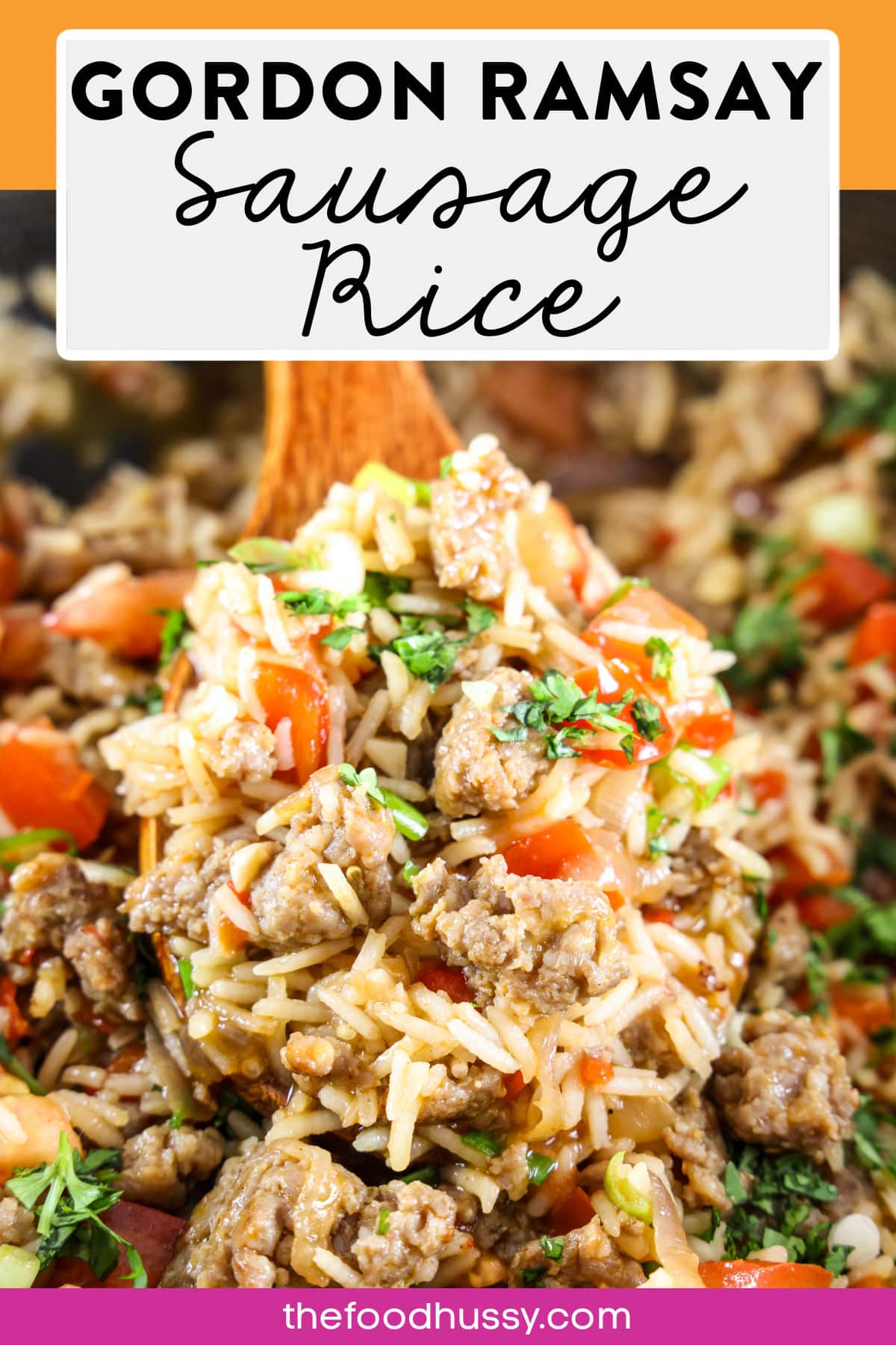 I guess Gordon might know what he's doing...because this Gordon Ramsay Sausage Rice is now in my regular rotation for dinner! It is a simple recipe - loaded with sausage, peppers, onions, rice & more! The layers of flavors were perfect in this easy midweek meal! via @foodhussy