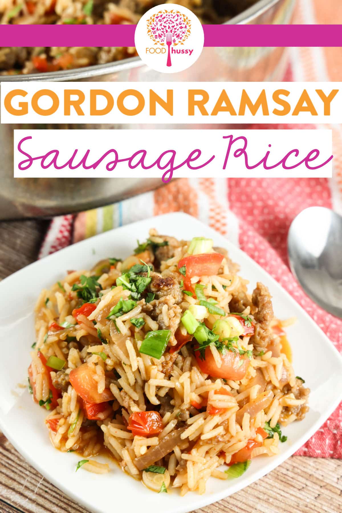 I guess Gordon might know what he's doing...because this Gordon Ramsay Sausage Rice is now in my regular rotation for dinner! It is a simple recipe - loaded with sausage, peppers, onions, rice & more! The layers of flavors were perfect in this easy midweek meal! via @foodhussy