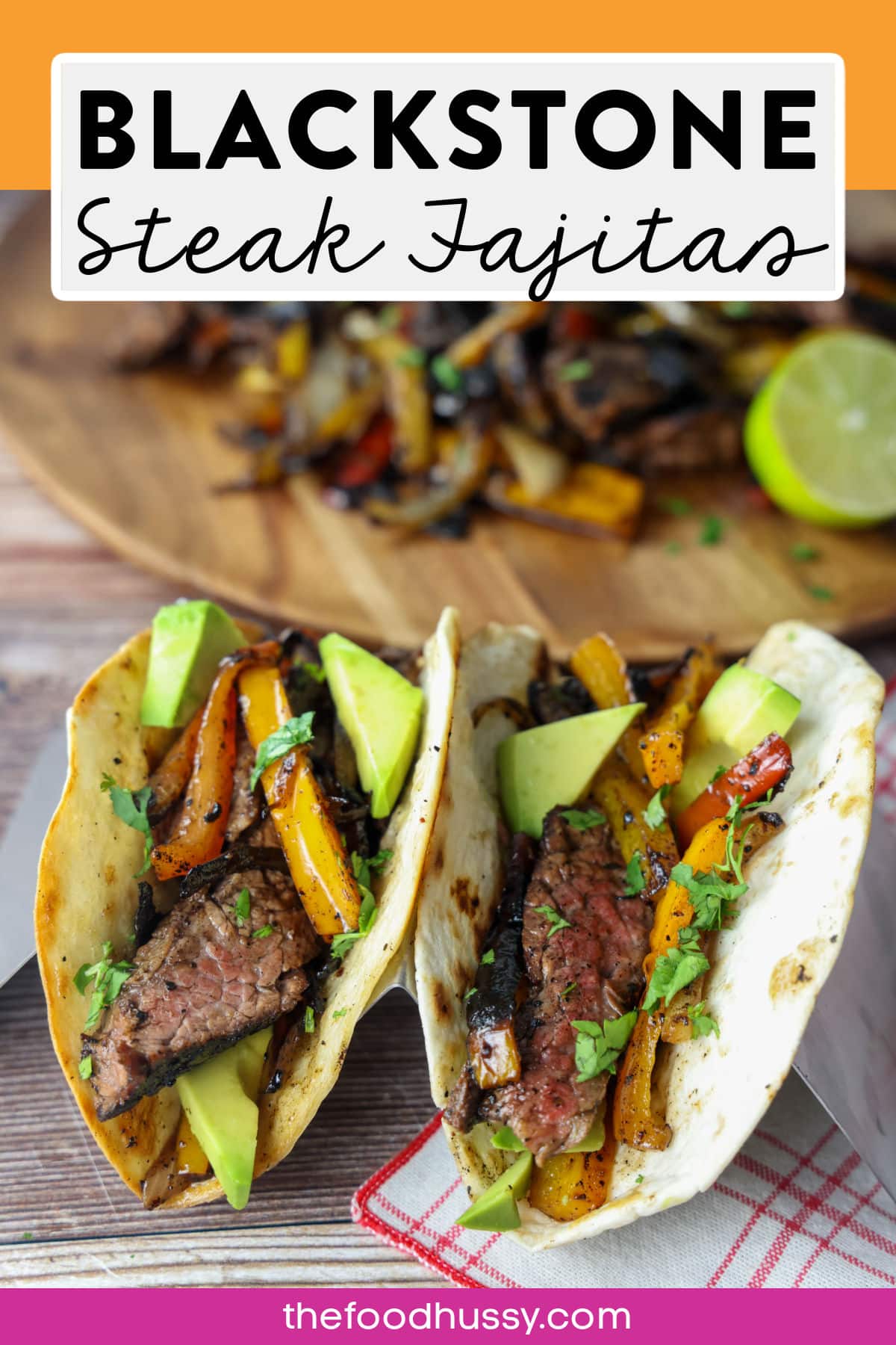 Enjoy juicy Steak Fajitas on the Blackstone griddle, where tender beef, seasoned and seared, meets grilled peppers and onions for a delicious Tex-Mex meal with a smoky flavor. It's a quick and tasty dish that everyone will love. via @foodhussy