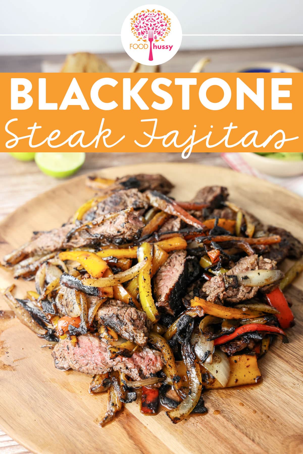 Enjoy juicy Steak Fajitas on the Blackstone griddle, where tender beef, seasoned and seared, meets grilled peppers and onions for a delicious Tex-Mex meal with a smoky flavor. It's a quick and tasty dish that everyone will love. via @foodhussy