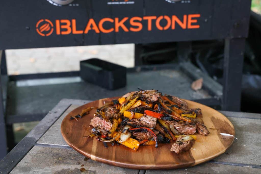 Steak Fajitas on the Blackstone