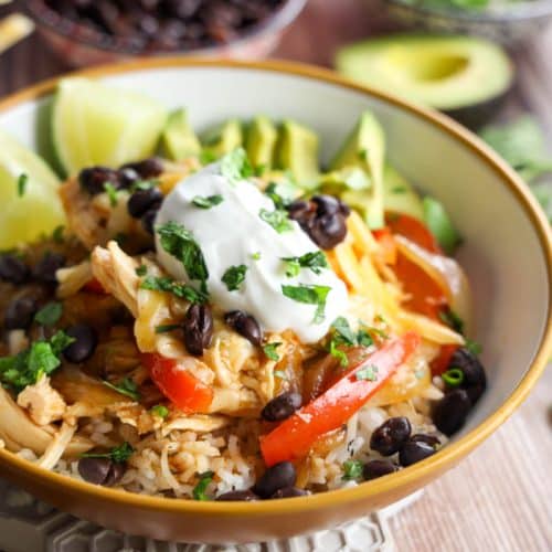 Chicken Enchilada Bowl