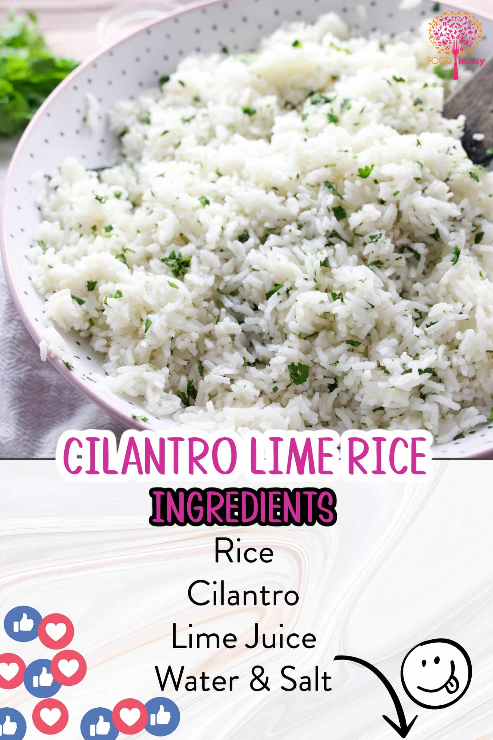 This copycat recipe for Chipotle Cilantro Lime Rice is a vibrant and zesty side dish that combines fresh cilantro and tangy lime for a burst of flavor with every bite. It's incredibly easy to make, adding bright flavors to any meal with minimal effort. via @foodhussy