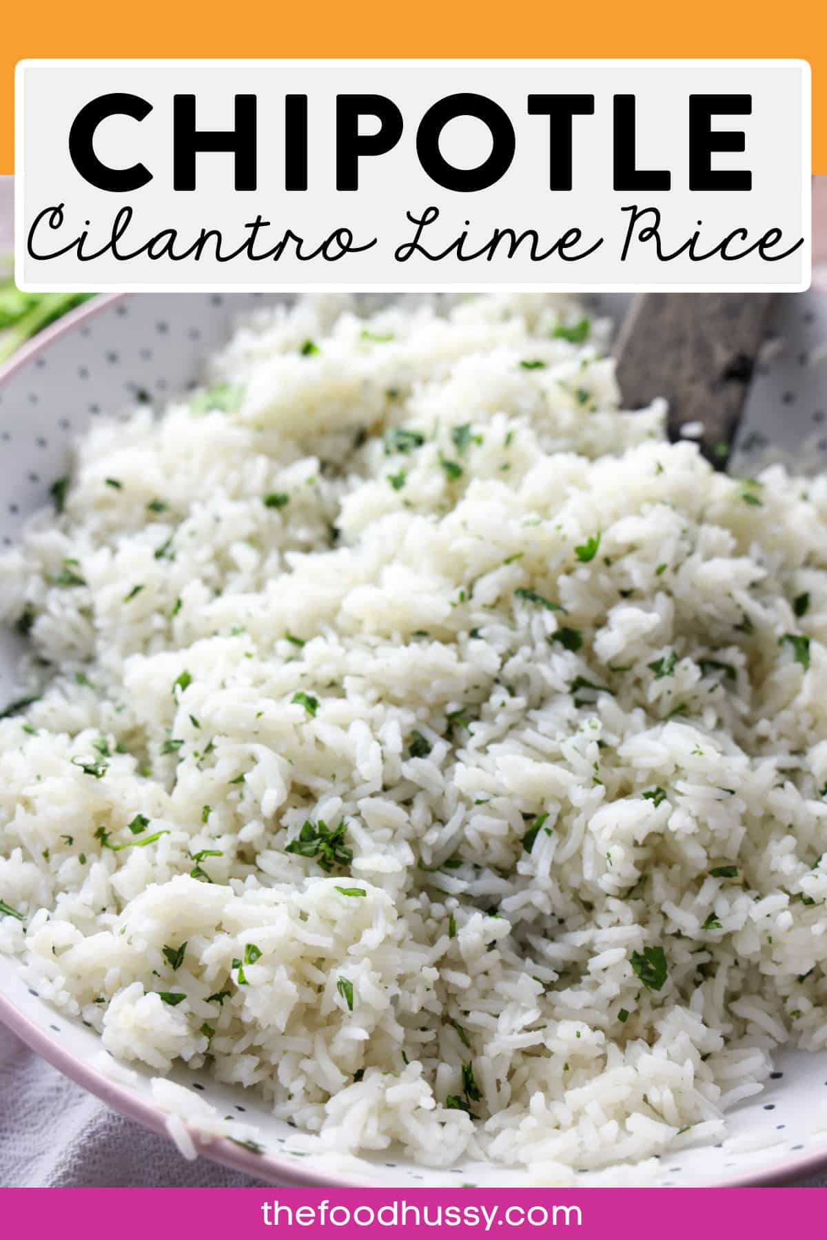 This copycat recipe for Chipotle Cilantro Lime Rice is a vibrant and zesty side dish that combines fresh cilantro and tangy lime for a burst of flavor with every bite. It's incredibly easy to make, adding bright flavors to any meal with minimal effort. via @foodhussy