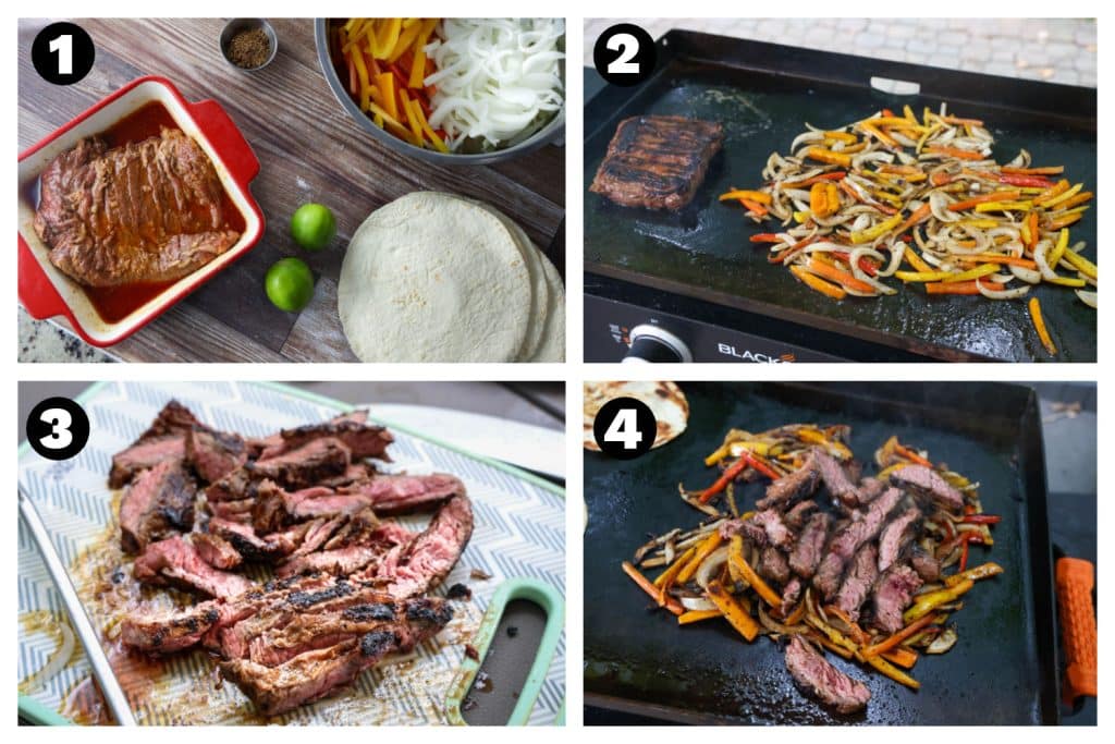 Steak Fajitas on the Blackstone