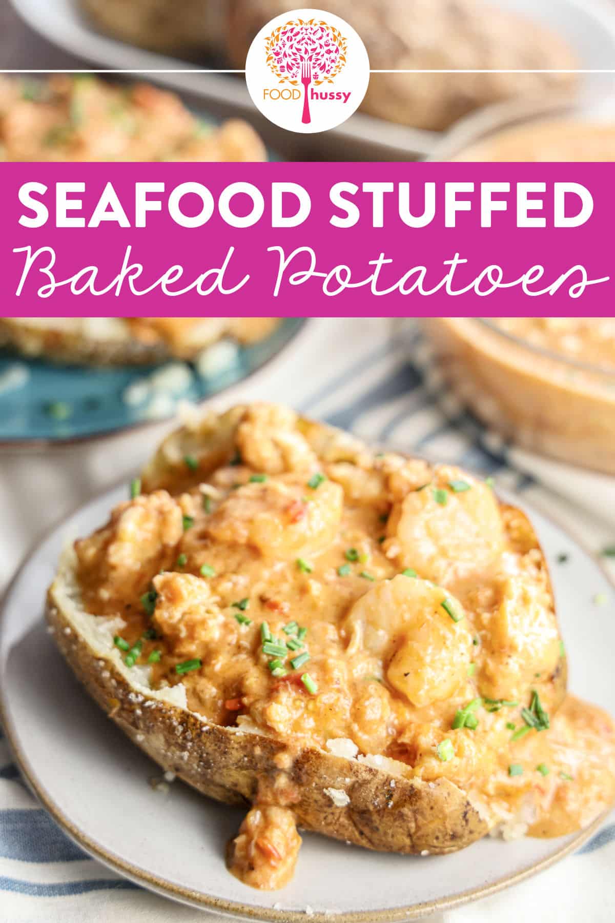 Seafood Stuffed Potatoes combines comfort with a kick, offering the ultimate indulgence for seafood lovers. Imagine tender baked potatoes overflowing with succulent shrimp and crab, all drenched in a rich, spicy cream sauce. via @foodhussy