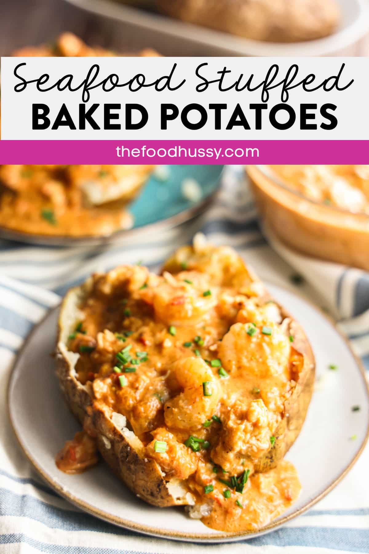 Seafood Stuffed Potatoes combines comfort with a kick, offering the ultimate indulgence for seafood lovers. Imagine tender baked potatoes overflowing with succulent shrimp and crab, all drenched in a rich, spicy cream sauce. via @foodhussy