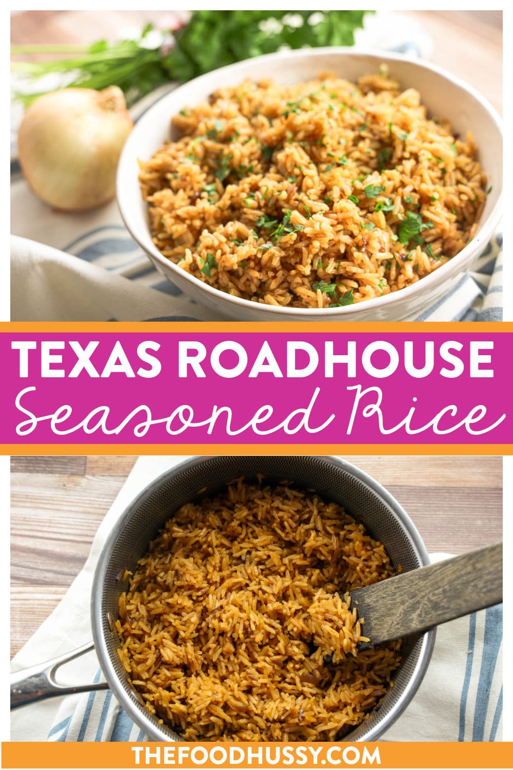 Texas Roadhouse Seasoned Rice, cooked in savory beef stock, offers a flavorful and slightly spicy kick. Its zesty seasoning and rich, beefy undertones make it a deliciously bold side dish. via @foodhussy
