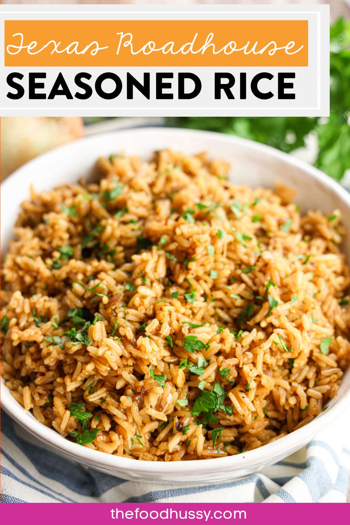 Texas Roadhouse Seasoned Rice, cooked in savory beef stock, offers a flavorful and slightly spicy kick. Its zesty seasoning and rich, beefy undertones make it a deliciously bold side dish. via @foodhussy
