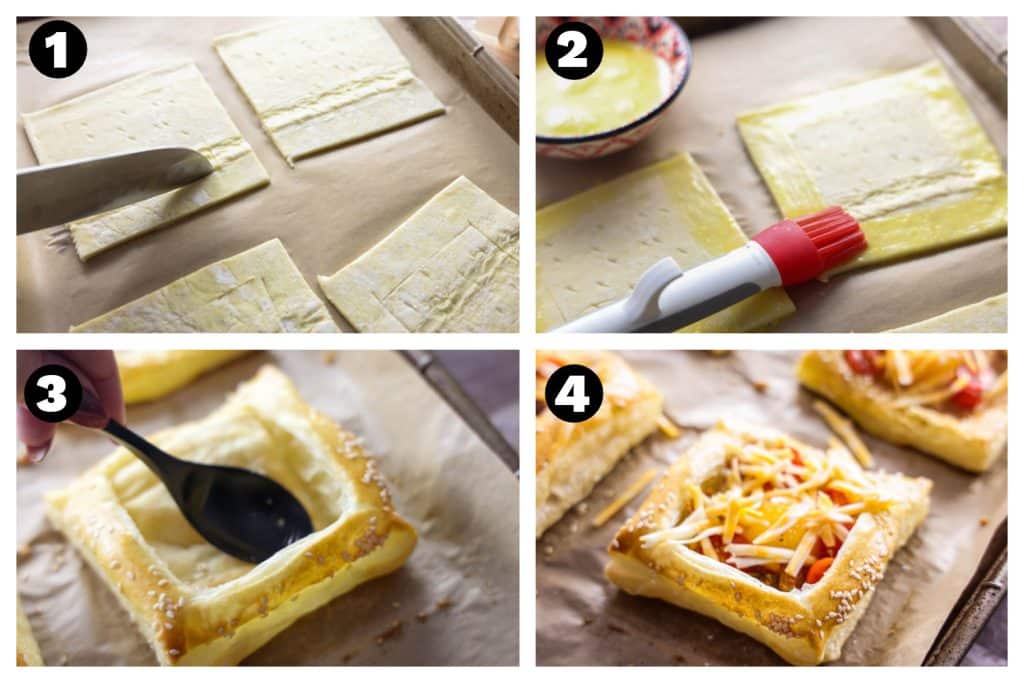 puff pastry breakfast tarts