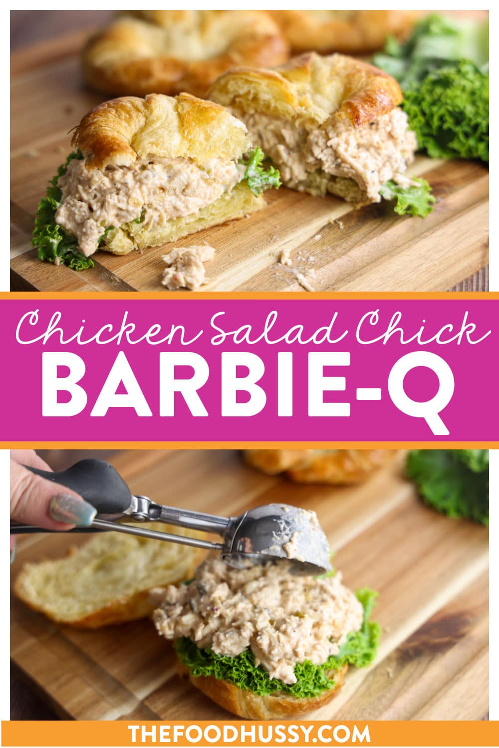 Chicken Salad Chick Barbie Q is a delicious and light version of Chicken Salad Chick! The Barbie-Q is loaded with chicken and is a very creamy chicken salad with just a hint of the sweet hickory BBQ sauce. via @foodhussy